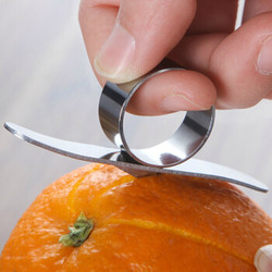 Neyankex不锈钢剥橙器创意橙子去皮器橘子柚子剥皮器便携开橙器厨房小工具 1个