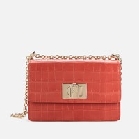 Furla Mini Croco 20 女士斜挎包