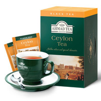 英国亚曼AHMAD TEA斯里兰卡锡兰红茶 可制奶茶红茶包2g*20包