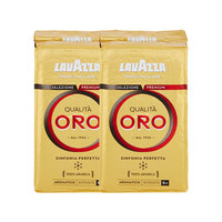 意大利 Lavazza拉瓦萨意式浓缩欧罗金牌咖啡粉250g*2袋实惠组合 *4件