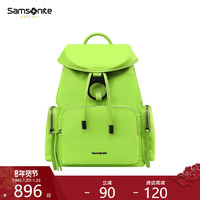 Samsonite/新秀丽双肩包女 荧光绿时尚潮流书包休闲轻盈女士背包