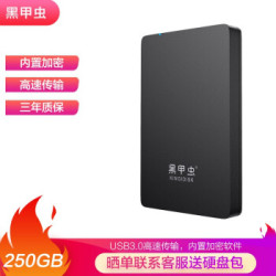 黑甲虫 (KINGIDISK) 250GB USB3.0移动硬盘