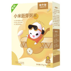 米小芽有机宝宝米胚芽米宝宝有机粥米藜麦米小黄米东北大米稻花香儿童粥米 有机小米胚芽粥米 *7件