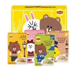 Lipton 立顿 LINE FRIENDS 奶茶礼盒 10条*4盒装