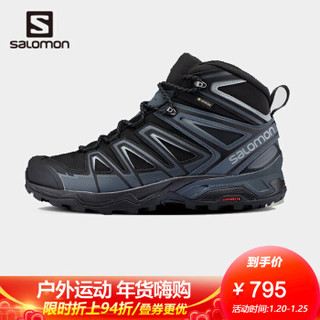 萨洛蒙（Salomon）男款 户外运动防水登山徒步鞋 X ULTRA 3 WIDE MID GTX 黑色 401293 UK6.5(40) *2件