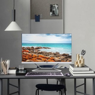 AOC AIO922 23.8英寸高清办公家用一体机电脑WiFi蓝牙3年质保(十代G5900 8G 512G固态)