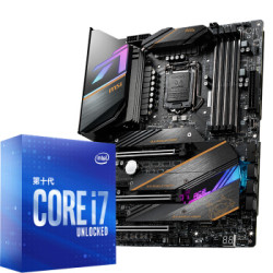 intel 英特尔 酷睿 i7-10700K 盒装CPU处理器 MSI 微星 MEG Z490 ACE 战神板 板U套装