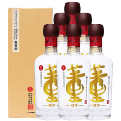 董酒 高度白酒 畅享版纯粮固态发酵 董香型 54度 500ml*6瓶 整箱装