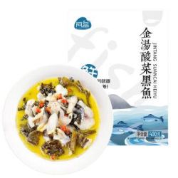 阿品 冷冻金汤 老坛酸菜鱼片 400g *5件