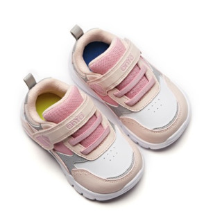 anta安踏a330435214女童休闲运动鞋粉银白25