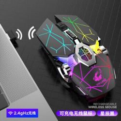 SOZA 无线鼠标办公电竞游戏绝地求生英雄联盟lol吃鸡cf机械台式电脑笔记本可充电鼠标静音非无声 *5件