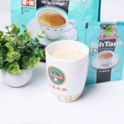 马来西亚进口 益昌 二合一无蔗糖速溶奶茶粉 冲饮原料独立袋装 375g *4件