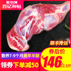 羊腿2.5斤新鲜羊肉带骨羊腿肉农家散养羔羊肉羊排羊蝎子烧烤食材5