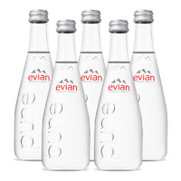 百亿补贴：Evian 依云 天然弱碱性矿泉水 玻璃瓶 330ml*5 