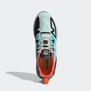 adidas ORIGINALS ZX 2K 4D 中性休闲运动鞋 FV8500 符点绿/1号黑色/浅绿/刺绿