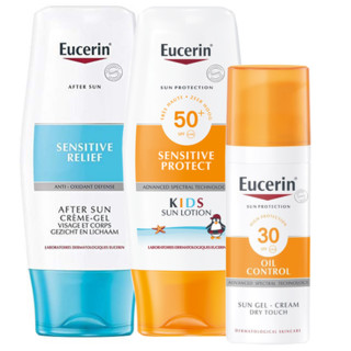 Eucerin 优色林 防晒套装（防晒霜50ml+儿童防晒乳400ml+晒后舒缓凝胶 150ml）