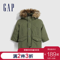 Gap男幼童保暖加厚羽绒服冬季479622 E 2020新款洋气童装毛领外套