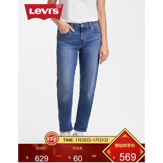 Levi's李维斯冬暖系列女士锥型加绒牛仔裤19887-0167 浅牛仔蓝 28 27