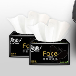 C&S 洁柔 黑Face系列 抽纸 3层*130抽*18包(195*133mm)