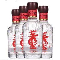 董酒 红字 46%vol 董香型白酒 100ml*4瓶 整箱装