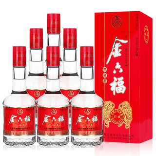 金六福 双福星 52%vol 浓香型白酒 475ml*6瓶 整箱装