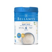 88VIP：Bellamy's 贝拉米 宝宝高铁米粉 225g