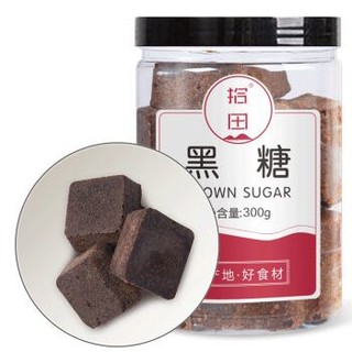 八荒 黑糖生姜茶红糖姜丝茶桂圆红枣枸杞  黑糖300g  好价易黄 *6件