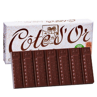 欧洲进口克特多金象（Cote d'Or）纯味黑巧克力糖果儿童休闲零食礼物排块装150g/排 *6件