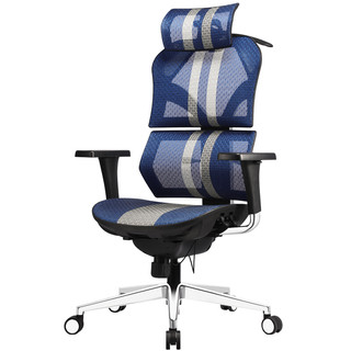 Want Home 享耀家 X5 人体工学电脑椅 蓝白