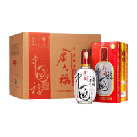 金六福 星级系列 三星 中国福 38%vol 浓香型白酒 500ml*6瓶 整箱装