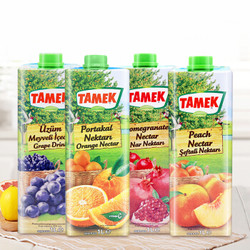 TAMEK 荅梅肯 无添加 葡萄汁1000ml+水蜜桃汁1000ml