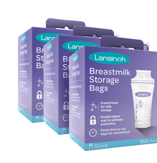 Lansinoh 兰思诺 母乳存储袋 180ml 100片*3盒