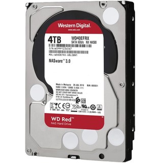 Western Digital 西部数据 红盘系列 3.5英寸NAS硬盘 4TB 64MB(5400rpm、PMR)WD40EFRX