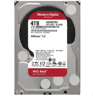 Western Digital 西部数据 红盘系列 3.5英寸NAS硬盘 4TB 64MB(5400rpm、PMR)WD40EFRX