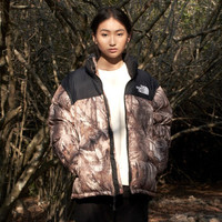 THE NORTH FACE 北面 1996 Nuptse 中性户外羽绒服 NF0A3C8D-047 棕色印花 XXXL