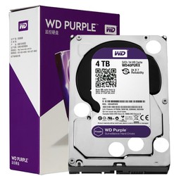 Western Digital 西部数据 WD40PURX 紫盘 4TB 监控级机械硬盘