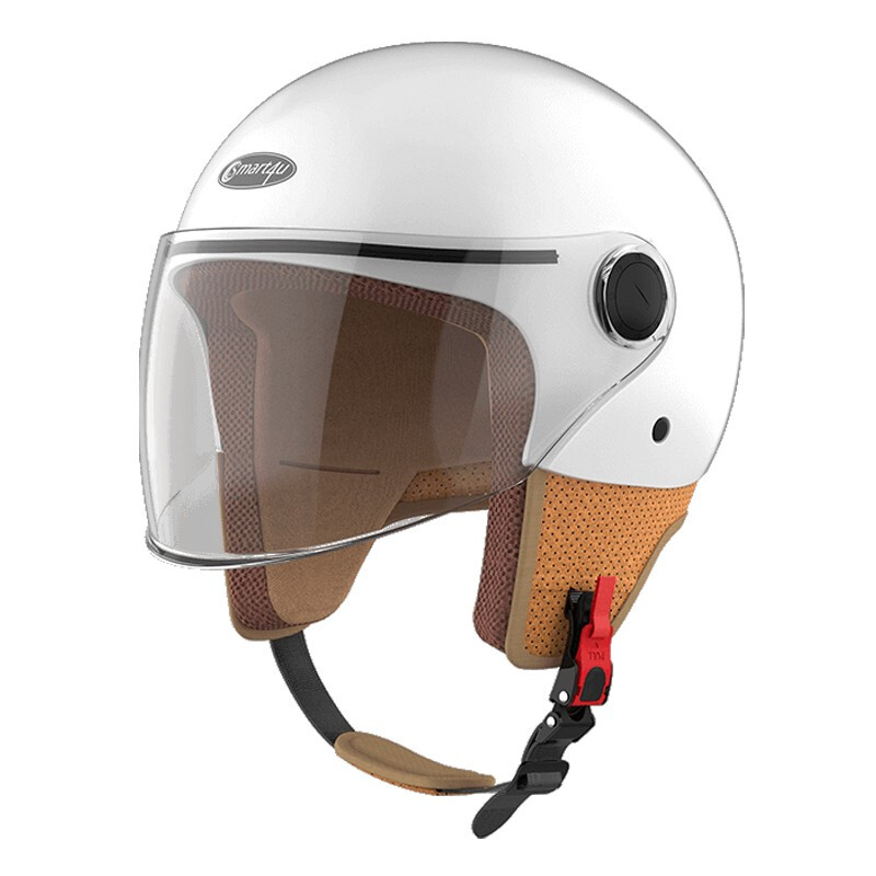 smart4u mh20 骑士复古头盔 北极白 l