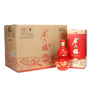 金六福 六福呈祥 50%vol 浓香型白酒 500ml*6瓶 整箱装