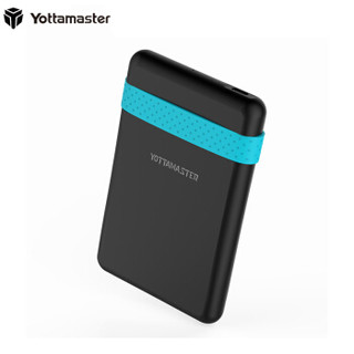 Yottamaster 2.5英寸Type-C笔记本移动硬盘盒外置盒免工具SATA串口支持固态SSD、机械硬盘 *8件