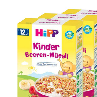 HiPP 喜宝 有机系列 婴幼儿营养麦片 草莓覆盆子浆果 200g*3盒