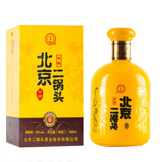 YONGFENG 永丰牌 北京二锅头 佳酿 黄瓶 42%vol 清香型白酒 500ml*2瓶 礼盒装