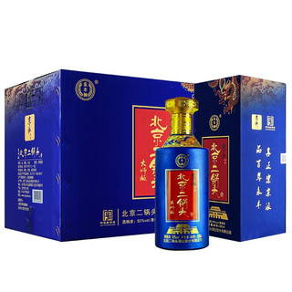 YONGFENG 永丰牌 北京二锅头 京派淳和 大师版 至尊蓝龙 50%vol 清香型白酒 500ml*6瓶 整箱装