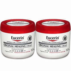 Eucerin Original Healing 面霜-无香料适合非常干燥的皮肤453.59克2瓶装 *3件
