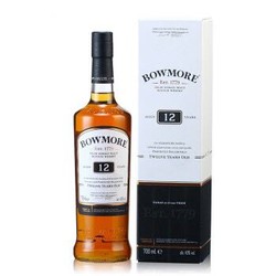 Bowmore 波摩 12年艾莱单一麦芽苏格兰威士忌40度 700ml 旧包装 *2件