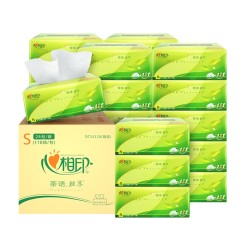 心相印 茶语丝享系列 抽纸 3层*110抽*24包(132mm*190mm) *4件 +凑单品