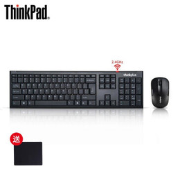 联想thinkplus 无线键鼠套装 电脑笔记本键盘鼠标套装 EC200黑色