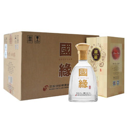 今世缘 白酒 国缘对开 双开 柔雅型白酒 42度 500ml*6瓶