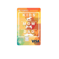 HUAXIA BANK 华夏银行 趣享亲子系列 信用卡白金卡 VISA版