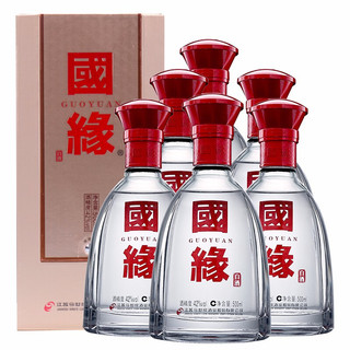 今世缘 国缘 单开 42%vol 浓香型白酒 500ml*6瓶 整箱装