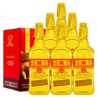 YONGFENG 永丰牌 北京二锅头 金标 出口小方瓶 46%vol 清香型白酒 500ml*6瓶 整箱装